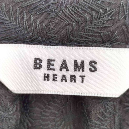 ビームスハート BEAMS HEART 総刺繍 オーバー シャツワンピース レディース FREE