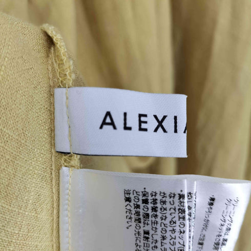 アリシアスタン ALEXIA STAM レーヨン リネン バックリボンワンピース レディース F