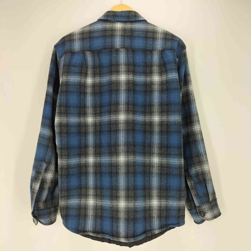 ペンドルトン PENDLETON 裏地キルティング オンブレチェック シャドー ウール シャツジャケット メンズ import:M