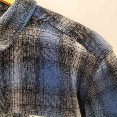 ペンドルトン PENDLETON 裏地キルティング オンブレチェック シャドー ウール シャツジャケット メンズ import:M