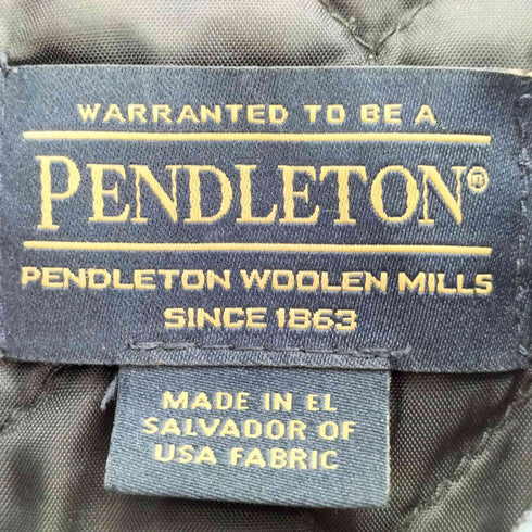 ペンドルトン PENDLETON 裏地キルティング オンブレチェック シャドー ウール シャツジャケット メンズ import:M