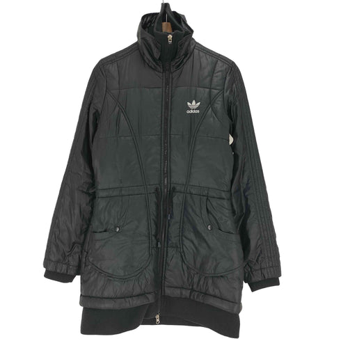 アディダス adidas 00S レイヤード ハイネック ダウン ハーフコート レディース