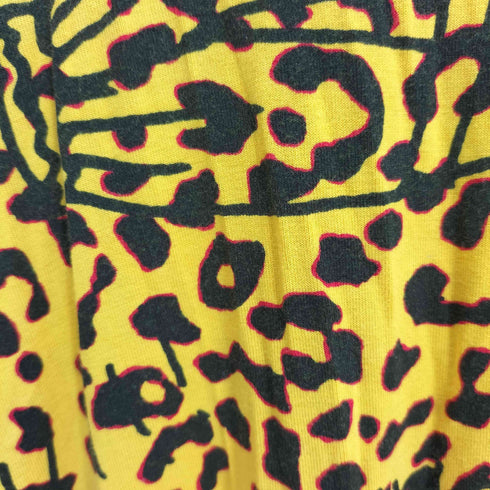 デシグアル Desigual レオパードプリントとフリルのレディースショートワンピース レディース import:M