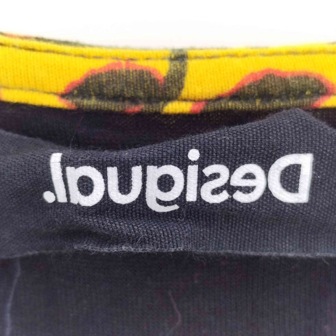デシグアル Desigual レオパードプリントとフリルのレディースショートワンピース レディース import:M