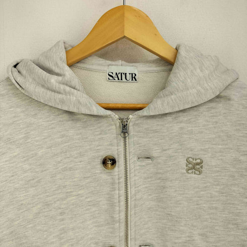 SATUR セター Teo Cotton All Day フード Zip-Up ジップアップパーカー レディース