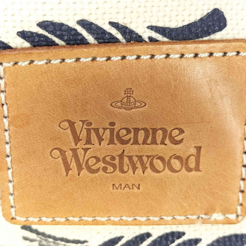 ヴィヴィアンウエストウッドマン Vivienne Westwood MAN 総柄 キャンバス ローブ トートバッグ メンズ