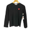 プレイコムデギャルソン PLAY COMME des GARCONS 胸元ワッペン 長袖Tシャツ レディース JPN:L