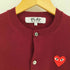 プレイコムデギャルソン PLAY COMME des GARCONS 胸元ワッペン ウールニットカーディガン レディース JPN:L