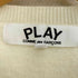 プレイコムデギャルソン PLAY COMME des GARCONS 胸元ワッペン ウールニットカーディガン レディース JPN:L