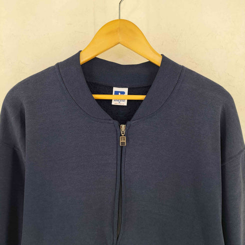 ラッセルアスレチック RUSSELL ATHLETIC 90s メキシコ製 ジップアップ 無地 スウェット メンズ M