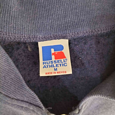 ラッセルアスレチック RUSSELL ATHLETIC 90s メキシコ製 ジップアップ 無地 スウェット メンズ M