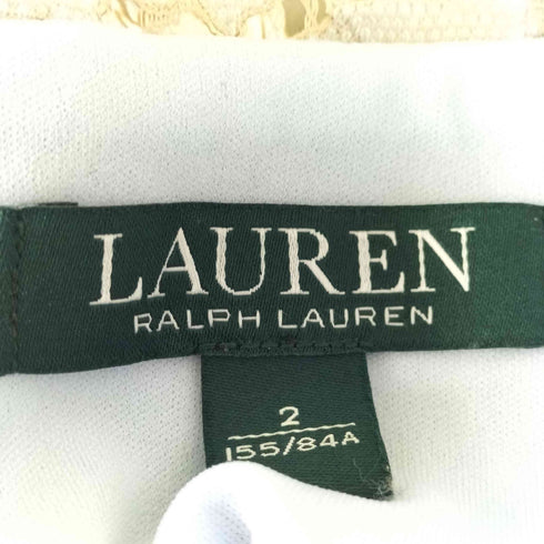 ローレンラルフローレン LAUREN RALPH LAUREN ノースリーブ レースワンピース レディース 2