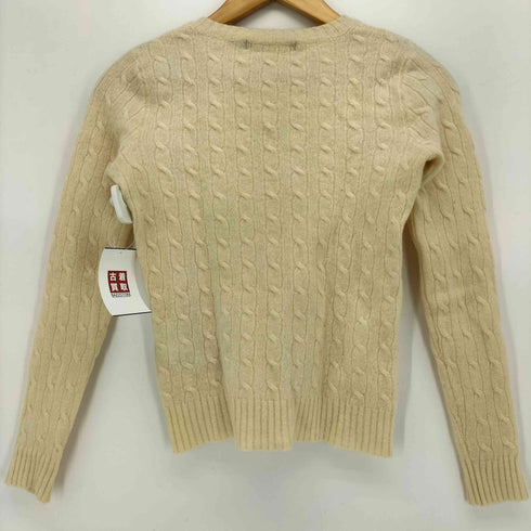 ラルフローレンスポーツ RALPH LAUREN SPORT ポニー刺繍 ケーブル編み Vネック ニット セーター レディース import:M