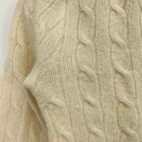 ラルフローレンスポーツ RALPH LAUREN SPORT ポニー刺繍 ケーブル編み Vネック ニット セーター レディース import:M