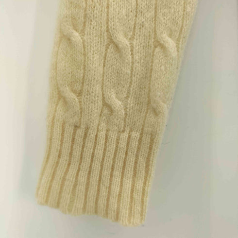 ラルフローレンスポーツ RALPH LAUREN SPORT ポニー刺繍 ケーブル編み Vネック ニット セーター レディース import:M