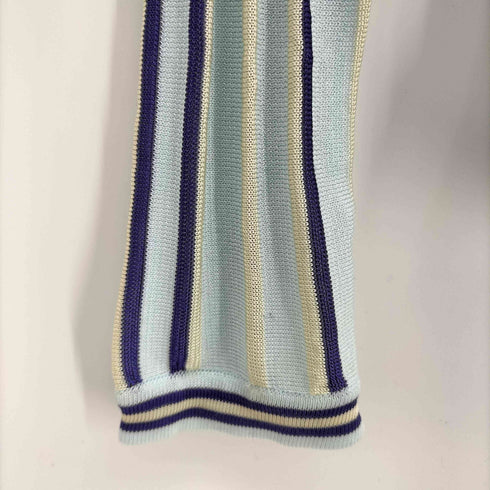 パーリーゲイツ PEARLY GATES ワンポイント刺繍 ボーダー メッシュ カーディガン レディース JPN:1