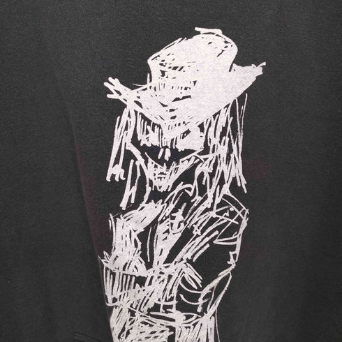 ヨウジヤマモト Yohji Yamamoto 17SS 画と機 デッサンプリント プルオーバー パーカー メンズ JPN:3