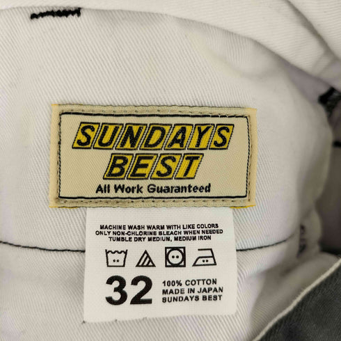 サンデイズベスト SUNDAYS BEST コットン チノパン オリジナル ワークパンツ メンズ 32