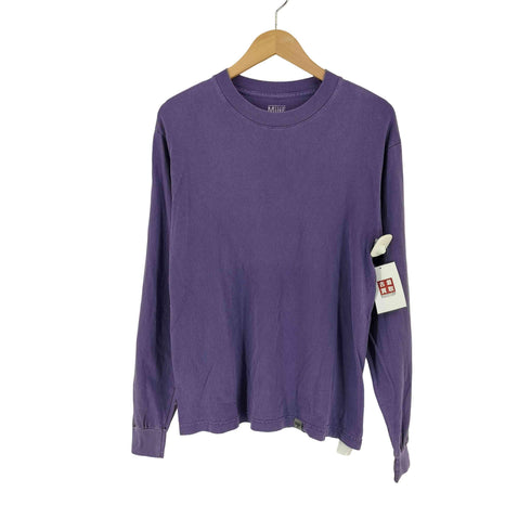 MINE マイン USA製 PIGMENT DYE CREW NECK 6.5oz ロングスリーブ Tシャツ レディース