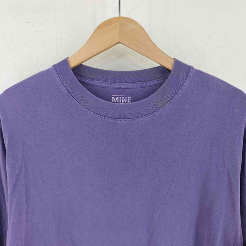 MINE マイン USA製 PIGMENT DYE CREW NECK 6.5oz ロングスリーブ Tシャツ レディース