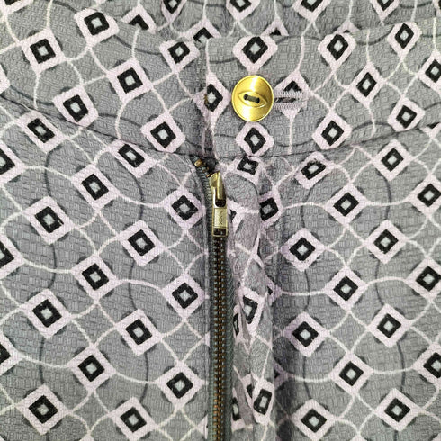 ロクビューティーアンドユースユナイテッドアローズ 6 BEAUTY & YOUTH UNITED ARROWS SQUARE LINE PANTS 総柄 パンツ レディース 34