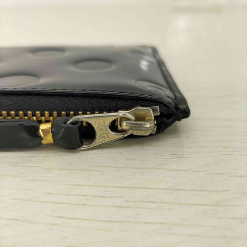 ウォレットコムデギャルソン Wallet COMME des GARCONS DOTS EMBOSSED LEATHER LINE CARD COIN WALLETS ドット エンボス レザー ライン カード コイン ウォレット 財布 レディース