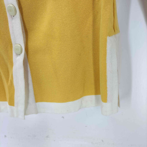 バレンシアガ BALENCIAGA La Mode ラ モード 90-00s クルーネック リンガー ニットカーディガン レディース 38