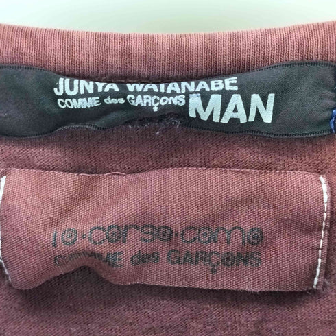 ジュンヤワタナベコムデギャルソンマン JUNYA WATANABE COMME des GARCONS MAN AD2010 カレッジプリントロングスリーブTシャツ メンズ S