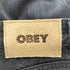 オベイ OBEY ボタンフライ ストレート ブラックデニム パンツ メンズ 28