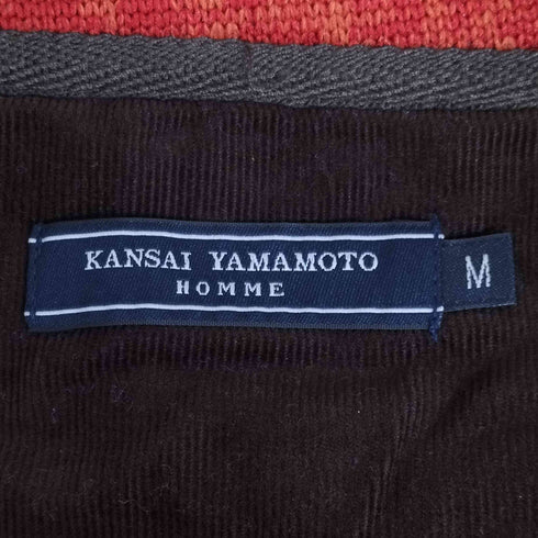 カンサイヤマモト KANSAI YAMAMOTO ノルディック柄 ジップアップ トレーナー メンズ JPN:M