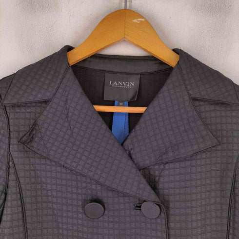 ランバンコレクション LANVIN COLLECTION ナイロン ショートダブルジャケット レディース EUR:38