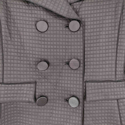 ランバンコレクション LANVIN COLLECTION ナイロン ショートダブルジャケット レディース EUR:38