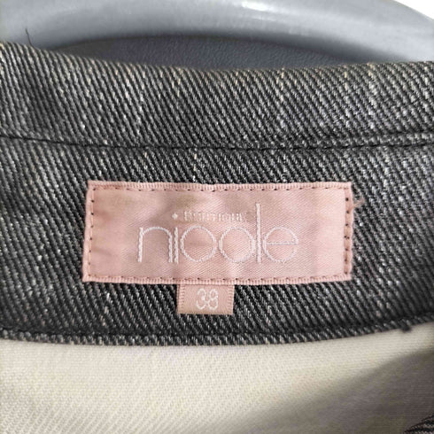 ニコル NICOLE シルバーコーティング デニムジャケット Y2K レディース JPN:38