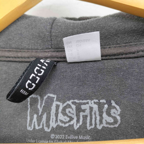 エイチアンドエム H&M バンドデザイン ジップアップパーカー レディース import:S