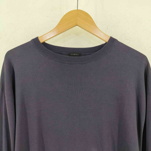 コモリ COMOLI 18G クルーネックニット メンズ
