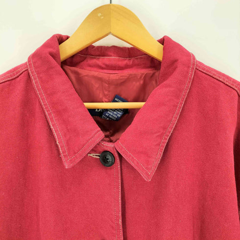 デニムアンドコー Denim&Co レッドデニム ダスターコート レディース 3X