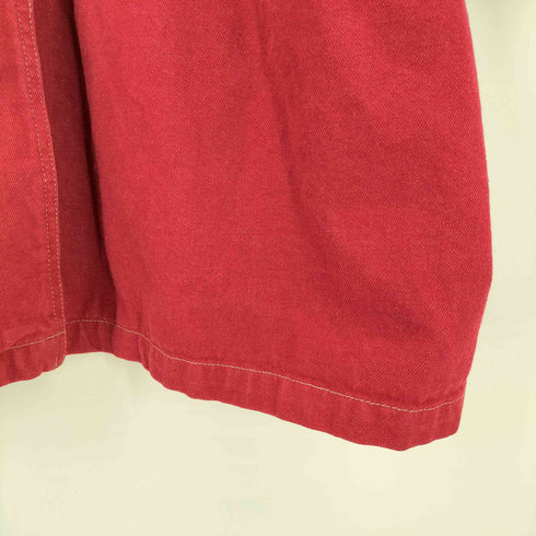 デニムアンドコー Denim&Co レッドデニム ダスターコート レディース 3X