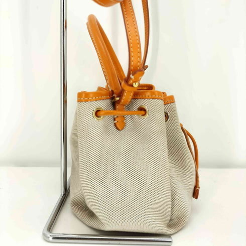 バーバリー BURBERRY Monogram Motif Canvas leather Bucket Bag モノグラムモチーフ キャンバス&レザー バケットバッグ レディース