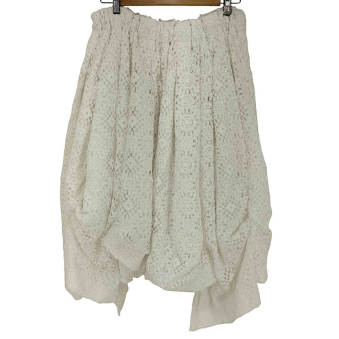 コムデギャルソン COMME des GARCONS 26SS Lace Overlay Pants レース オーバーレイ パンツ 変形 クロシェ レディース JPN:S