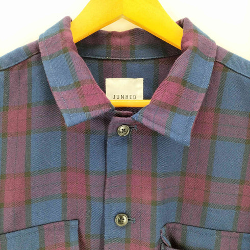 ジュンレッド JUNRed チェック柄 シャツジャケット メンズ L