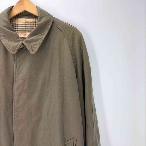 Torch Brand OLD MADE IN ENGLAND 英国製 裏地 チェック バルマカーン ステンカラー ロング コート 玉蟲 比翼 vintage ヴィンテージ メンズ