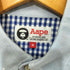 エーエイプバイアベイシングエイプ AAPE BY A BATHING APE ギンガムチェック 切替 ボタンダウン オックスフォードシャツ メンズ JPN:M