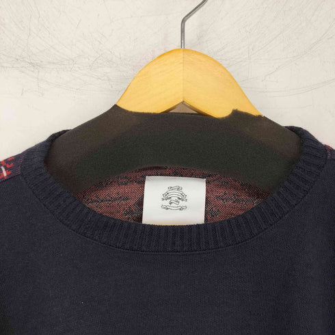 ストフ STOF Jaquard Wide Pulover Knit メンズ FREE