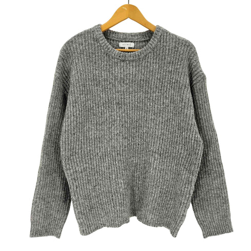 ロッキーモンロー Rocky Monroe オーバーサイズ畦編みクルーネック長袖ニットセーター メンズ S