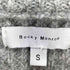 ロッキーモンロー Rocky Monroe オーバーサイズ畦編みクルーネック長袖ニットセーター メンズ S