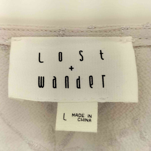 LOST WONDER ロストワンダー 刺繍フレアスリーブボレロ Y2K レディース import:L