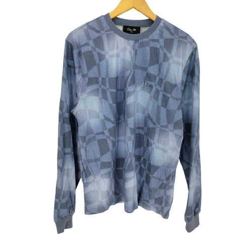 ダイム Dime Abstract L/S Shirt Static Blue 長袖Tシャツ メンズ import:M