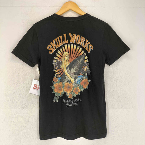 スカルワークス SKULL WORKS 両面プリント クルーネックTシャツ ピンナップガール メンズ JPN:M