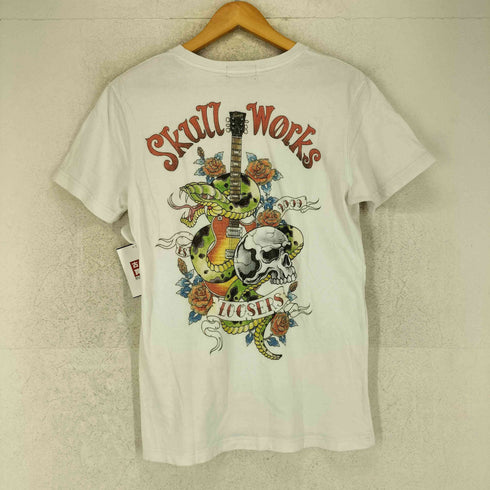 スカルワークス SKULL WORKS 両面プリント クルーネックTシャツ ポケット アメトラ メンズ JPN:M