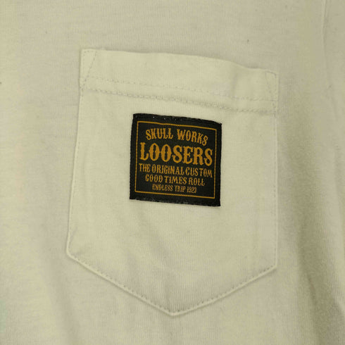 スカルワークス SKULL WORKS 両面プリント クルーネックTシャツ ポケット アメトラ メンズ JPN:M